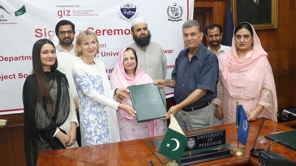 To promote mental health and well-being. Department of Psychology, University of Peshawar signed a Memorandum of Understanding (MOU) with GIZ Germany to strengthen our collaboration in providing mental health and psychosocial support services.